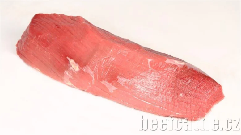 Surový hovězí váleček připravený na recepty.