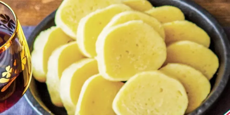 Potato dumplings in bowl