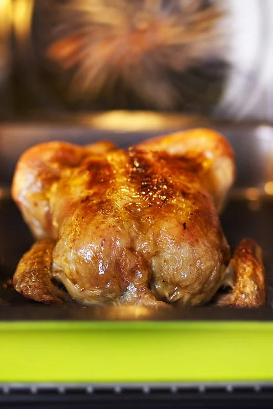 Roasted whole chicken
