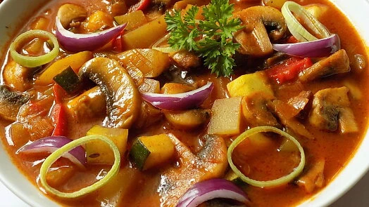 Mushroom stew with vegetables
