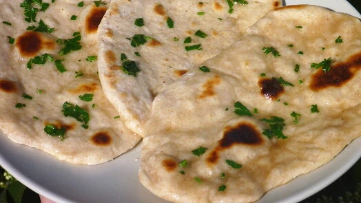 Naan bread with herbs